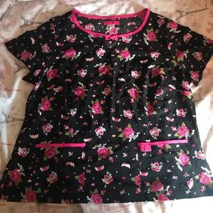 Betsey Johnson scrub top